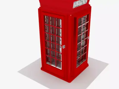 Cabine telefonica 3D model