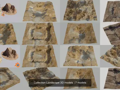 Collection Landscape 3D models 3D Model Pack
