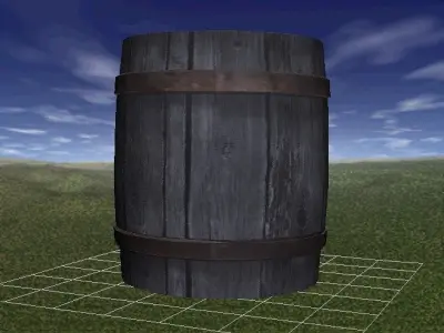 Barrel Well Textured Low-poly 3D model