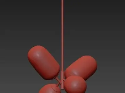 Modern Balloon Glass Chandelier 3D model purchase