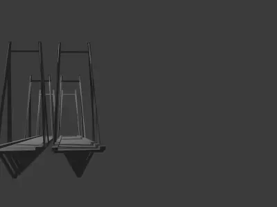 Worli SeaLink Bridge 3D model