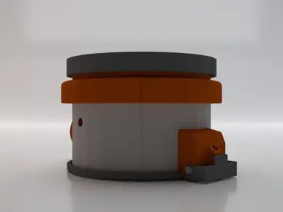 Sci-Fi Dropper 03 Low-poly 3D model