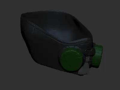 gas mask helmet scifi high poly sculpt 3d printable 3D model