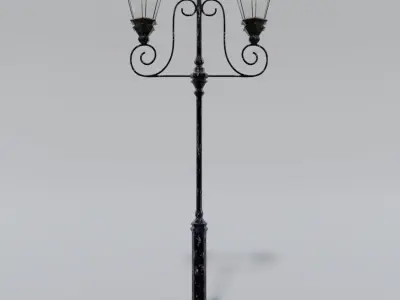 Old Street Lamp Post  3D model