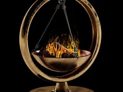 bonfire set 1 3D model