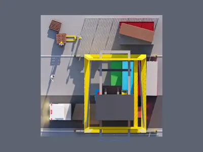 land 38A Low-poly 3D model