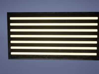 Light Low Poly Game Ready ludo pendant Low-poly 3D model