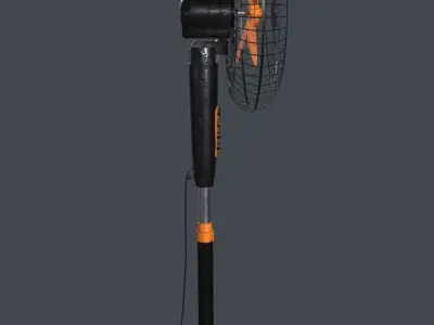 Floor fan Low-poly 3D model purchase