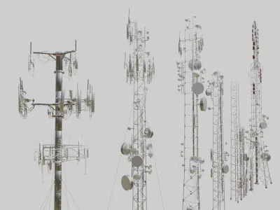 Big Antennas Collection 3D model