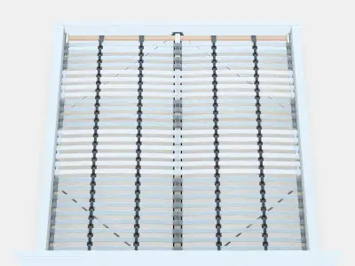 MALM Bed frame high 100 Low-poly 3D model