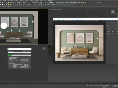Interior Living Room Scene 15 3D model