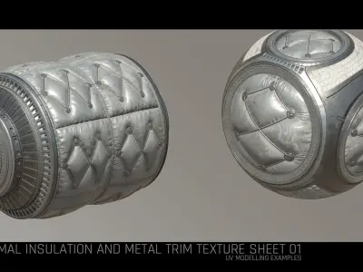 Scifi Thermal and Metal Trim Texture 01 Texture