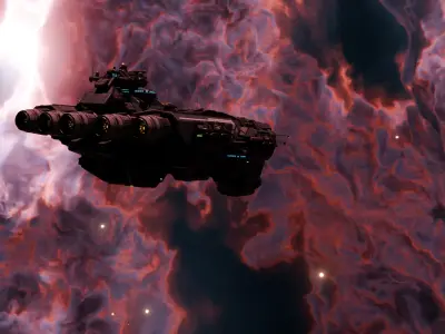 the space Low-poly 3D model