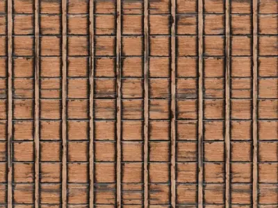  Weathered Medieval Barrel Wood with Iron Bands  Texture