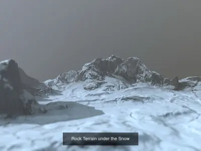 10 Snow Mountain Terrains 3D Model Pack