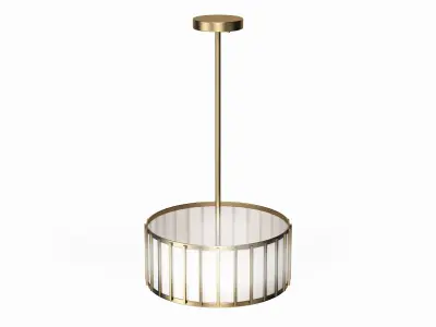 Aaru Fabric Semi Flush Mount MK4P 3D model