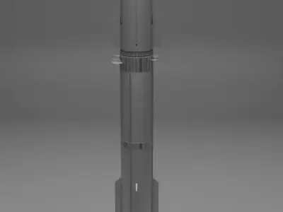 Star Ship 3D Model in Blender 3D model
