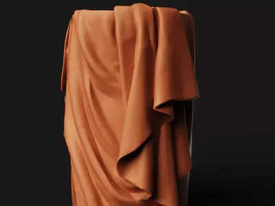 Draped Fabric Vase  Renaissance Cloth Planter Free 3D print model