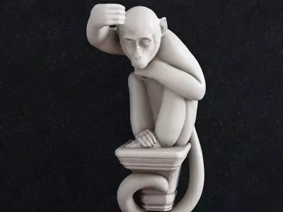 Monkey Bra 3D print model