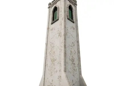 GOTHIC CASTLE BUILDING 20 Low-poly 3D model