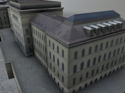Bern Palais Federal Low-poly 3D model