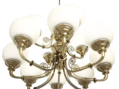 Brass Pendant Light 3D model