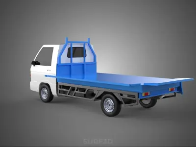 FLATBED FLATDECK DROP SIDE LOAD BED BODY GATE DOOR PICKUP TRUCK 3D model
