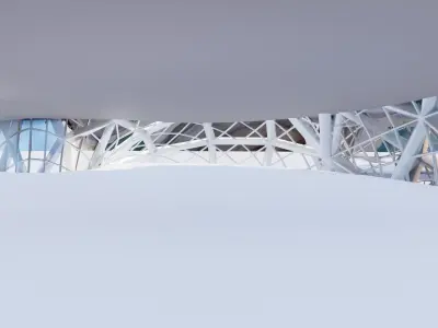 Futuristic Architectural Structure Building 3D model