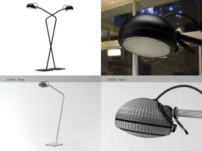 Stand Alone Floor lamp 3D model