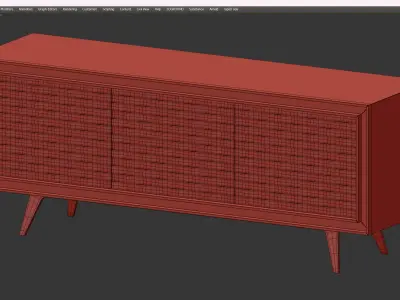 QUADRA NASTRO SIDEBOARD Low-poly 3D model