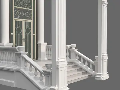 Classic Door Gate 1 3D model