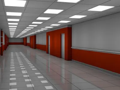 Apartment Hallway  3D model