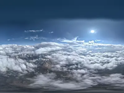 HDR - Above the Mountains and Clouds 3D model