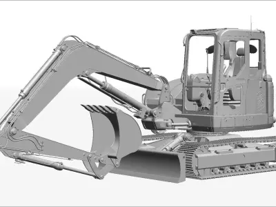 Excavator KOMATSU PC118MR-8 3D model
