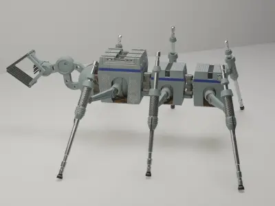 Star Wars industrial robot Low-poly 3D model