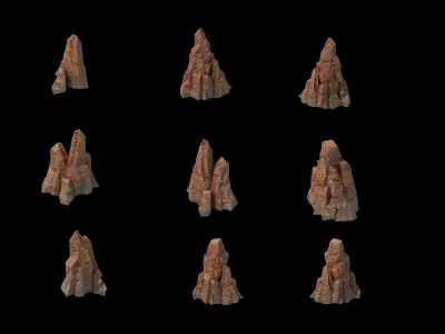 Chennai - Cliff 03 3D model