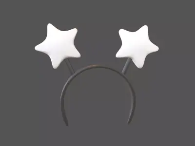 Star Headband v1 004 Low-poly 3D model