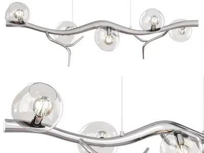 ERSA LINEAR CHANDELIER Low-poly 3D model