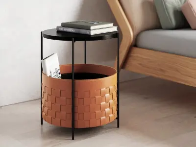 Cestino Bedside Table Basket 3D model