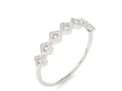 Light Minimalist Diamond Ring 3D print model