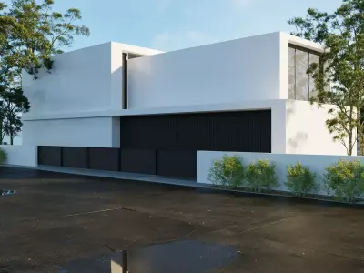 exterior villa 3ds max 3D model