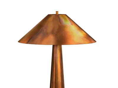 Romani Iridescent Acid Wash Floor Lamp 3D model
