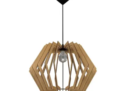 CEILING LIGHT LAMP 3D PRINT AND LASER CUT FILES MODEL 15 3D 3D print model