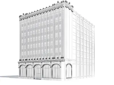 Library Building 3D Model 3D model