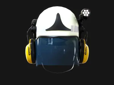Schuberth F300 Firefighter Helmet 3D for FiveM GTA Low-poly 3D model