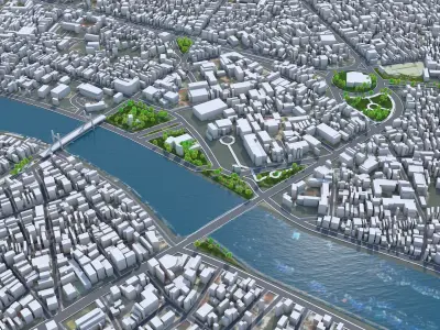 Phan Thiet Vietnam Low-poly 3D model