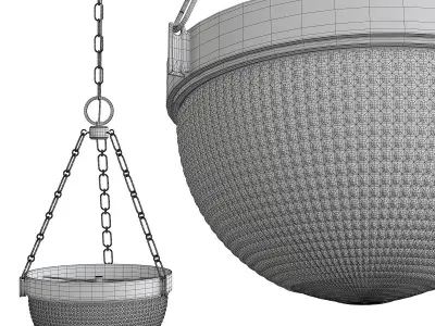 Winfield Pendant Light Low-poly 3D model