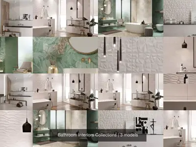 Bathroom Interiors Collections 3D Model Pack