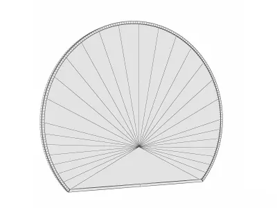 Mirror in a metal frame GZ-M1085 3D model