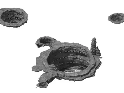 Future World - Meteor Crater 3D model